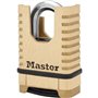 Cadenas en Laiton Massif Haute Sécurité - MASTER LOCK - M1177EURDCC - Anse Protégée - a Combinaison - Ultra Résistant et