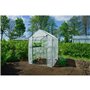 Serre de Jardin - NATURE - H195 x 143 x 143 - 2 étageres - PE armé 140 g/m² - Vert