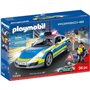 PLAYMOBIL - Porsche 911 Carrera 4S Police - 2 policiers et accessoires - Effets sonores et lumineux