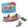 PLAYMOBIL 71464 Bateau de pompier et scooter des mers - Action Hereos - Les pompiers - Des 4 ans