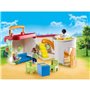 PLAYMOBIL - Garderie transportable - Bleu - Playmobil 1.2.3 - Pour Enfant de 18 mois et plus