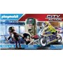 PLAYMOBIL - 70572 - City Action - Policier avec moto et voleur - Bleu - A partir de 4 ans - Mixte