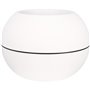 Bac a fleurs rond RIVIERA GRANIT BOULE - Plastique - Diametre 50 cm - Blanc