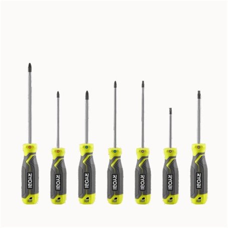 Jeu de 7 tournevis magnétiques RYOBI - RHSDS7PC