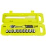 Coffret 1 clé 90 dents (angle de reprise 4°) et 10 douilles 3/8'' (de 8 a 15 mm, 16 & 17 mm) - Coffret compatible avec R
