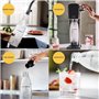 SodaStream ART Machine a Eau Pétillante - Pack 2 Bouteilles 1L Compatibles Lave-Vaisselle + 1 Recharge de Gaz 60L a Clip