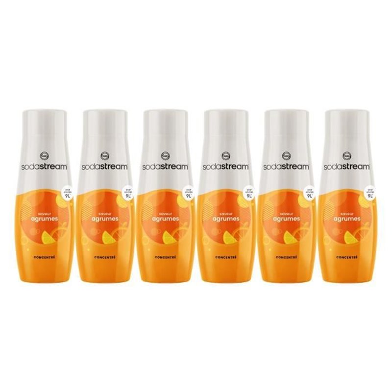 Lot de 6 Concentrés Saveur AGRUMES SODASTREAM - 440ml