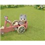 Sylvanian Families Les frères et surs husky et leur tandem