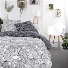 Parure de lit a zip - TODAY - Mawira - 108884 - 2 personnes - 260x240cm - Coton - Imprimé 2.1