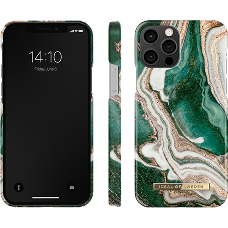 Coque Fashion Golden Jade Marble pour iPhone 12 / 12 Pro Ideal Of Sweden
