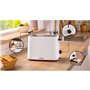 Toaster - BOSCH - TAT3M121 MyMoment - Blanc mat - 2 tranches - centrage automatique du pain - fonctions décongélation et