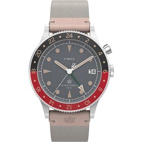 Montre Homme Timex THE WATERBURY GMT Gris (Ø 39 mm) Montre Homme Timex THE WATERBURY GMT Gris (Ø 39 mm)