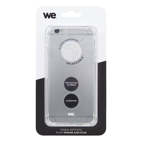 ***We coque de protection ANTI-CHOCS APPLE IPHONE 6+ / 6S+ Transparent