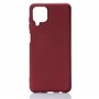 ***We Coque de protection SILICONE SAMSUNG GALAXY A12 Bordeaux