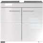 Meuble sous vasque AMANDA - 2 portes - L60 x H56 x P34 cm - Blanc - TRENDTEAM