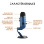 Microphone USB Premium - LOGITECH G - Yeti - Pour Enregistrement, Streaming, gamer, Podcast - PC ou MAC - Bleu