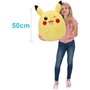 Peluche - BANDAI - Pokémon - Squishmallows 50 cm - Pikachu - Grande peluche ultra-douce - Licence officielle Pokémon