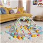 BRIGHT STARTS Tapis d'éveil maxi Monde Tropical, 5 modes de jeu - 40 balles - 7 jouets détachables