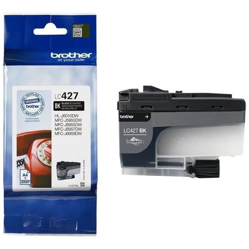 Image secondaire de Brother LC-427BK cartouche d'encre 1 pièce(s) Original Rendement standard Noir