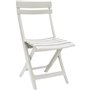 Chaise pliante Miami - GROSFILLEX - Blanc - Résistante aux intempéries et peu encombrante