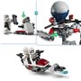 LEGO 75372 Star Wars Pack de Combat des Clone Troopers et Droides de Combat, Jouet avec Speeder Bike et Figurine
