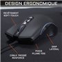 Combo KRYPTON - THE G-LAB - Pack Clavier et Souris Gamer Filaire Rétro - Éclairage RGB