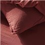 Parure de lit - TODAY - 123670 - 2 personnes - 240x220cm - Gaze de coton unie - Terracotta