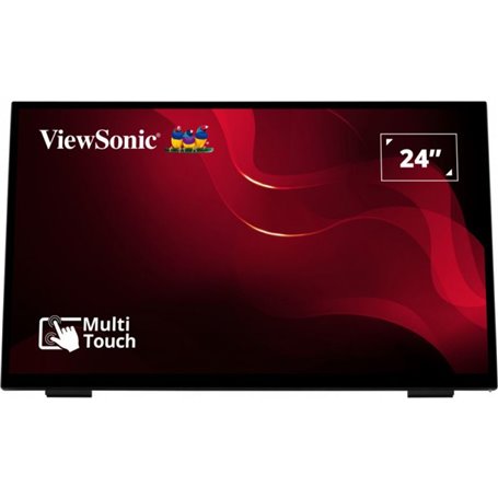 Viewsonic TD2465 affichage de messages Écran plat interactif 61 cm (24") LED 250 cd/m² Full HD Noir Écran tactile