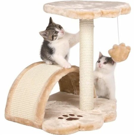 Arbre à griffes pour chat Trixie Vitoria Beige 43 cm Tissu Peluche Sisal