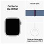 Montre intelligente Apple Series 9 Bleu Argenté 41 mm