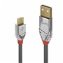 Lindy 36652 câble USB 2 m USB 2.0 USB A Micro-USB B Gris