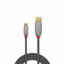 Lindy 36652 câble USB 2 m USB 2.0 USB A Micro-USB B Gris