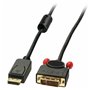 Lindy 41491 câble vidéo et adaptateur 2 m DisplayPort HDMI Noir