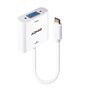 Lindy 43355 câble vidéo et adaptateur USB Type-C VGA (D-Sub) Blanc