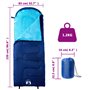 vidaXL Sac de couchage pour adultes camping 3-4 saisons