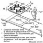 Bosch POP6B6B10 plaque Noir Intégré Gaz 4 zone(s)