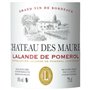 Château des Maures 2020 Lalande de Pomerol - Vin rouge de Bordeaux