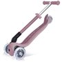 Trottinette 3 roues pliable - GLOBBER - JUNIOR LIGHTS ECOLOGIC - Rose Framboise - Lumineuses - Plastique recyclé - 2 a 6