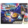 Beyblade Burst QuadStrike, Set de combat Light Ignite avec arene Beystadium, 2 toupies et 2 lanceurs