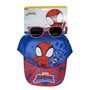 Ensemble casquette et lunettes de soleil Spidey Bleu (51 cm) 2 Pièces Rouge