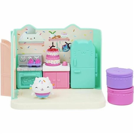 Gabby's Dollhouse Gabby et la Maison Magique - - Playset De Luxe La Cuisine De Petit Chou - 1 Figurine + Accessoires - Ajoute Ce