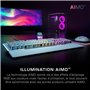 ROCCAT Vulcan II clavier USB QWERTY Français Blanc