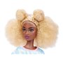 Barbie Fashionistas - Coupe afro blonde avec combishort tie and dye