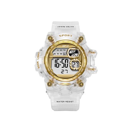 Montre ado étanche affichage digital - Modèle Chromax - Or