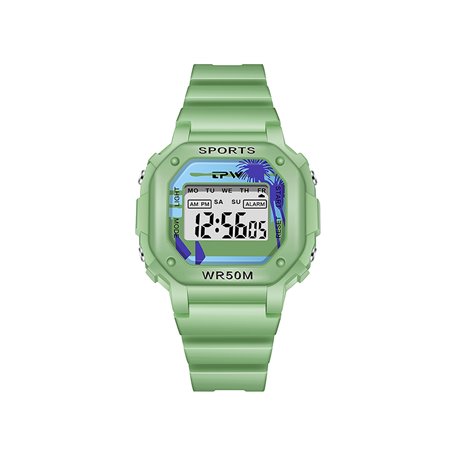 Montre enfant étanche affichage digital - Modèle Timex - Verte