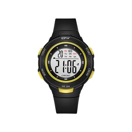 Montre enfant étanche affichage digital - Modèle Exia - Noire