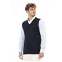 Alpha Studio Gilet Bleu Homme