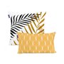 Set de housses de coussin HappyFriday Blanc Foliage  Multicouleur 2 Pièces