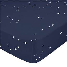 Drap housse HappyFriday BLANC Multicouleur 180 x 200 x 32 cm