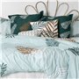 Housse de Couette HappyFriday Blanc Foliage Mint Multicouleur 155 x 220 cm